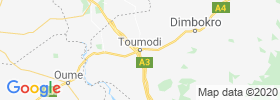 Toumodi map